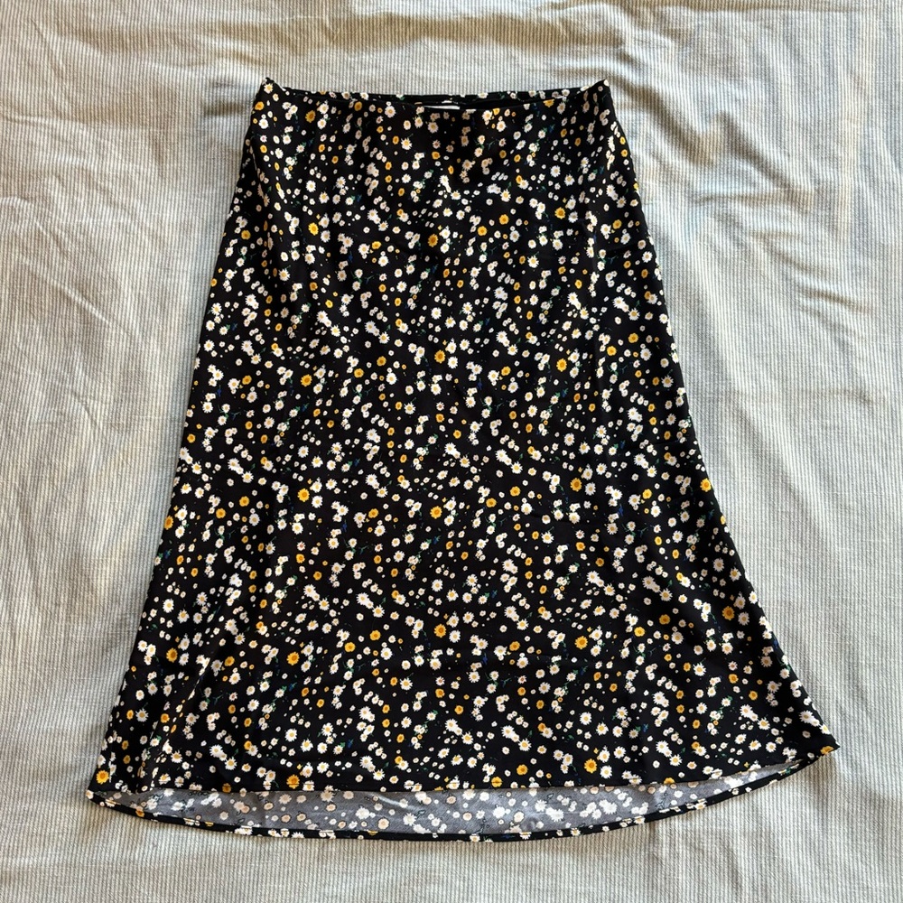 floral midi skirt